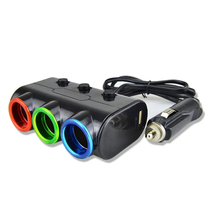 120W Car Tripple Socket