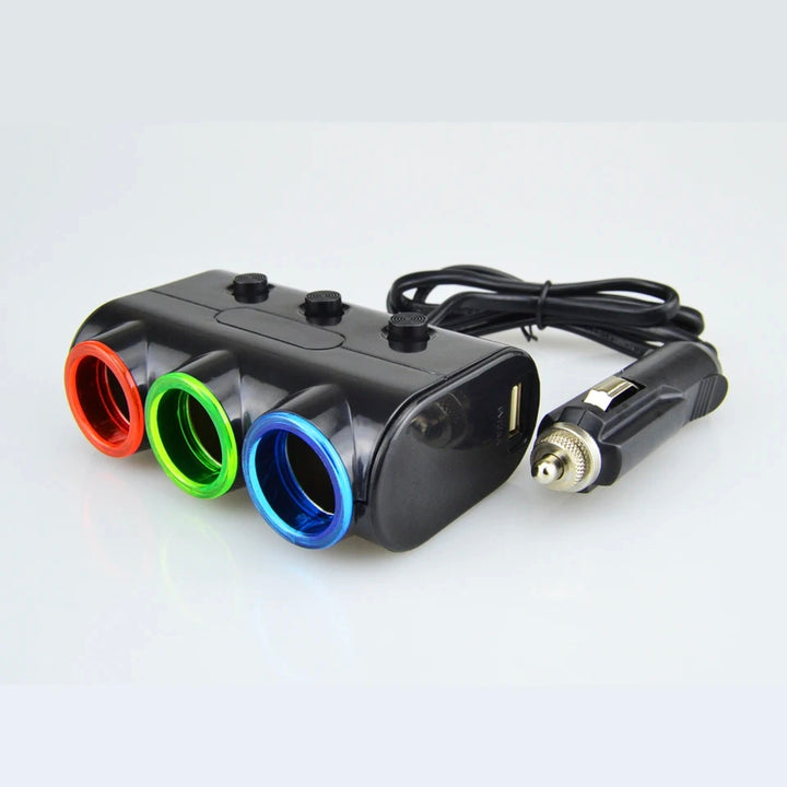 120W Car Tripple Socket