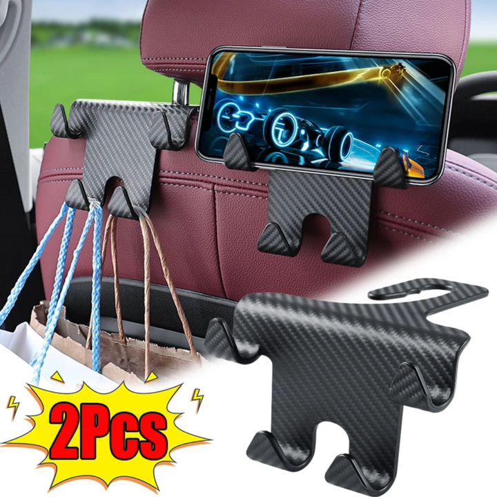 Mr Perfect Multipurpose Car Hook Organizer and Holder (2 pcs)