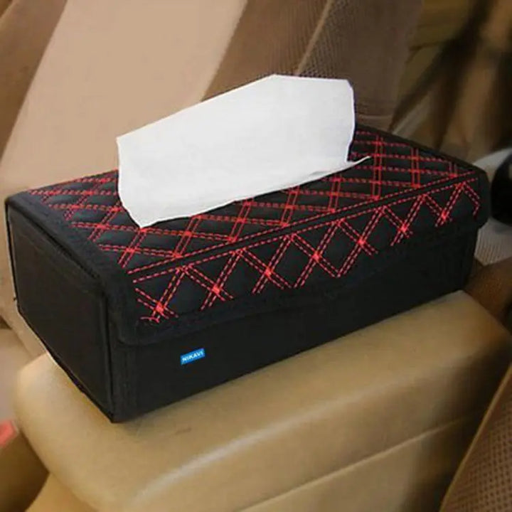 Premium Foldable Car Tissue Box, Dashboard Tissue Box